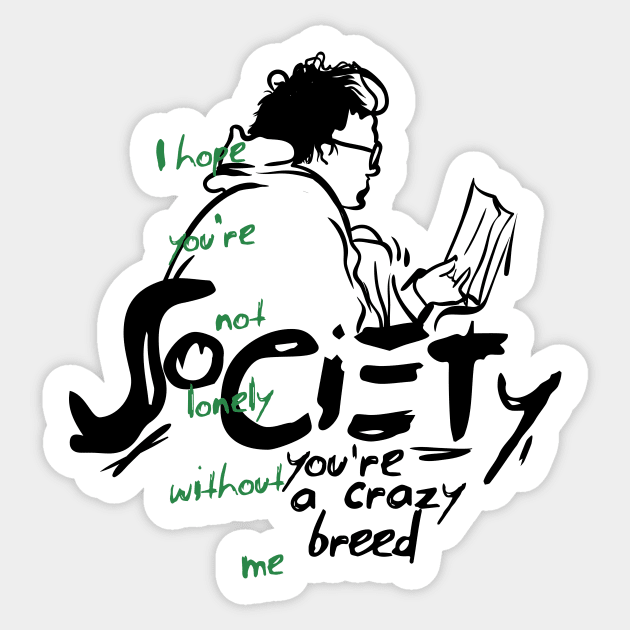 Into the Wild - Society Sticker by quadrin